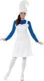 Smurf outfit dames wit
