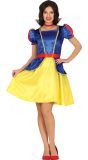 Sneeuwwitje Dames Jurk Blauw Geel