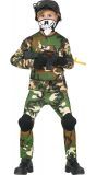 Soldaat kostuum jongen camouflage