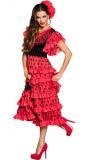 Spaanse flamenco jurk met polka dot
