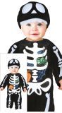 Spinnenweb skelet kostuum halloween baby