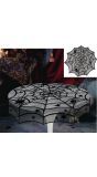 Spinnenweb tafelkleed geborduurd 100 cm halloween