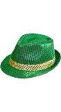 St. Patrick's Day pailletten hoed