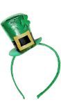 St. Patricksday hoofdband met mini hoedje