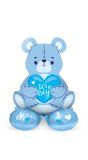 Staande folieballon beer its a boy 61cm