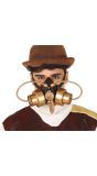 Steampunk gasmasker koperlook