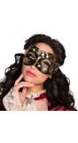 Steampunk oogmasker brons