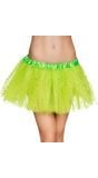 Sterretjes tutu neon groen dames