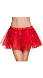 Sterretjes tutu rood dames