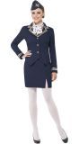 Stewardess jurkje blauw