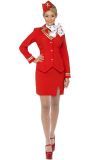 Stewardess jurkje rood
