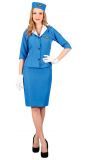 Stewardess outfit blauw