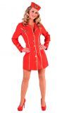 Stewardess outfit vrouwen rood