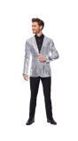 Suitmeister Sequins blazer zilver