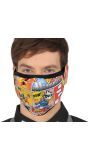 Superheld comic mondmasker