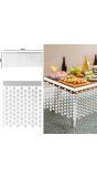 Tafelrok metallic schedel 400 x 70 cm halloween