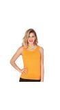 Tanktop neon oranje dames