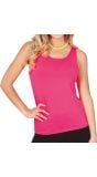 Tanktop neon roze dames