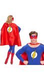 The Flash cape met oogmasker One-size-volwassenen