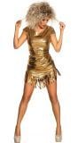 Tina Turner gouden jurkje dames