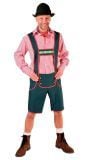 Tiroler lederhosen heren blauw