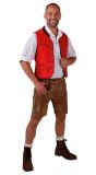 Tiroler vest rood man