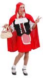 Travestiet roodkapje kleding