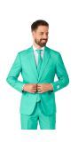 Trendy Turquoise suit Heren Opposuits