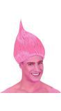 Troll Doll pruik roze