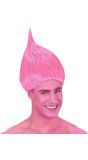 Troll Doll pruik roze