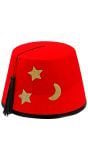Turkse fez hoed rood