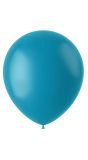 Turquoise ballonnen matte kleur