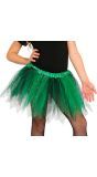 Tutu kind groene glitters