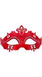 Venetiaans glitter oogmasker rood