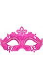 Venetiaans glitter oogmasker roze