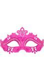 Venetiaans glitter oogmasker roze