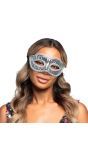 Venetiaans Oogmasker met Zilveren Pailletten