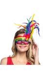 Venice oogmasker regenboog