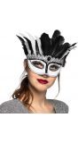 Venice oogmasker zwart wit