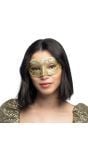 Venitiaans oogmasker felina goud