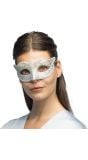 Venitiaans oogmasker felina zilver