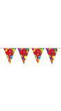 Verjaardag 6 jaar balloons vlaggenlijn 10 meter
