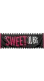 Verjaardag sweet 16 banner