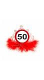 Verkeersbord verjaardag 50 jaar tiara