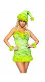 Verleidelijke Groene Grinch Kerstjurk