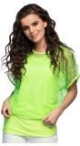 Visnet top neon groen dames