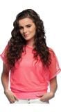 Visnet top neon roze dames