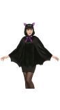 Vleermuis poncho met oortjes