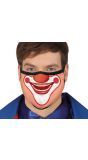 Vrolijke clown mondmasker
