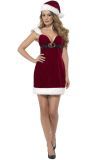 Vrouwelijke kerstjurk rood